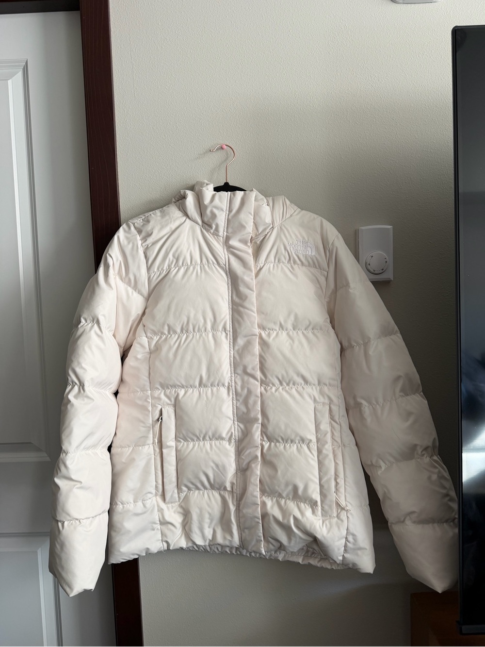 The North Face Women's Light Cream Puffer Coat